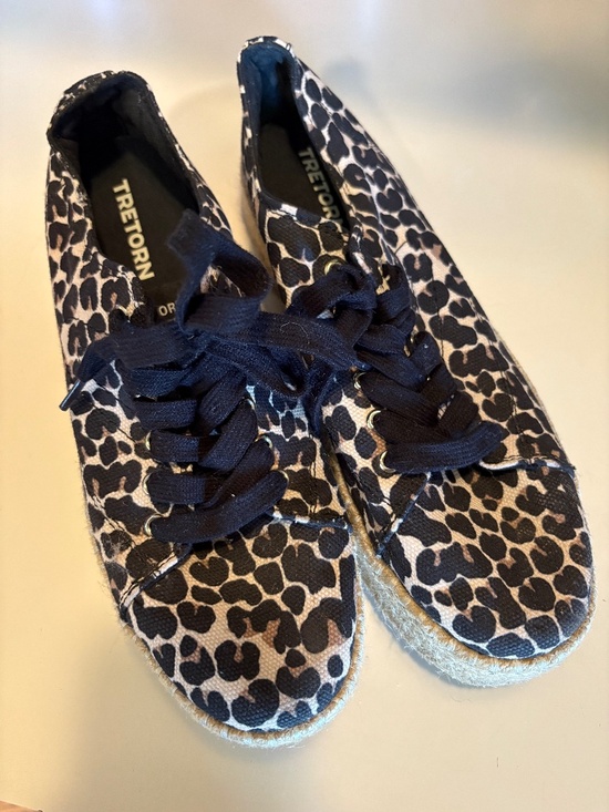Tretorn Shoes - Tretorn Leopard Espadrille sneakers.  Cotton